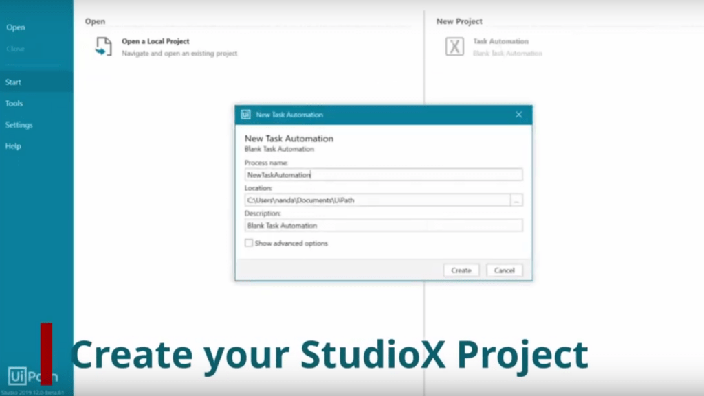 UiPath StudioX tutorial