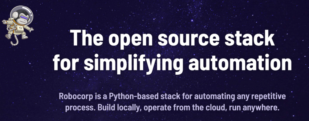 Robocorp - Open source automation stack